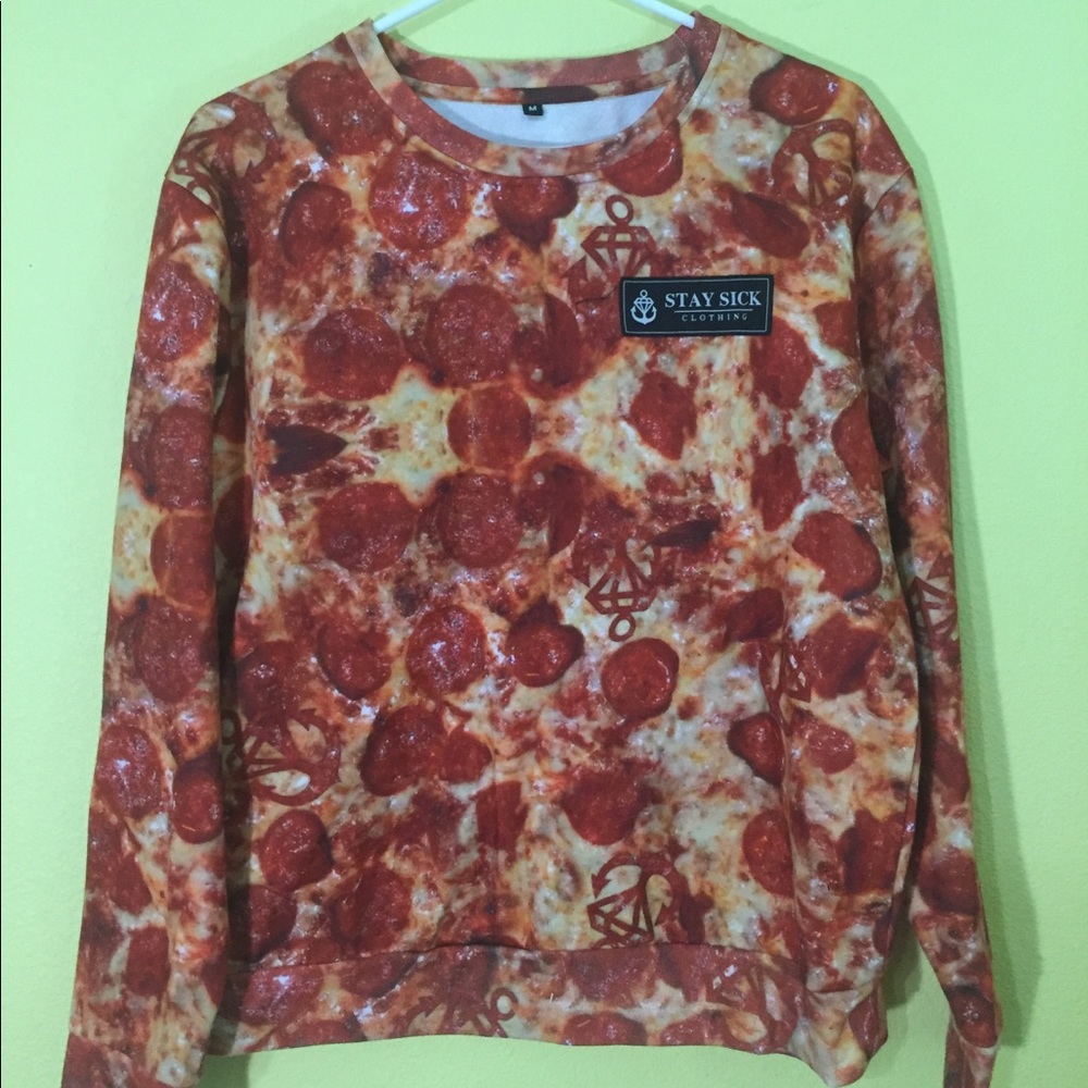 Pizza crew neck